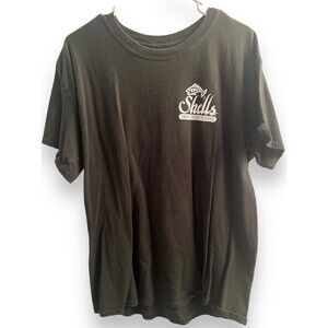 Shells Seafood Restaurant Carrollwood Florida Black & White Fish T-Shirt Medium